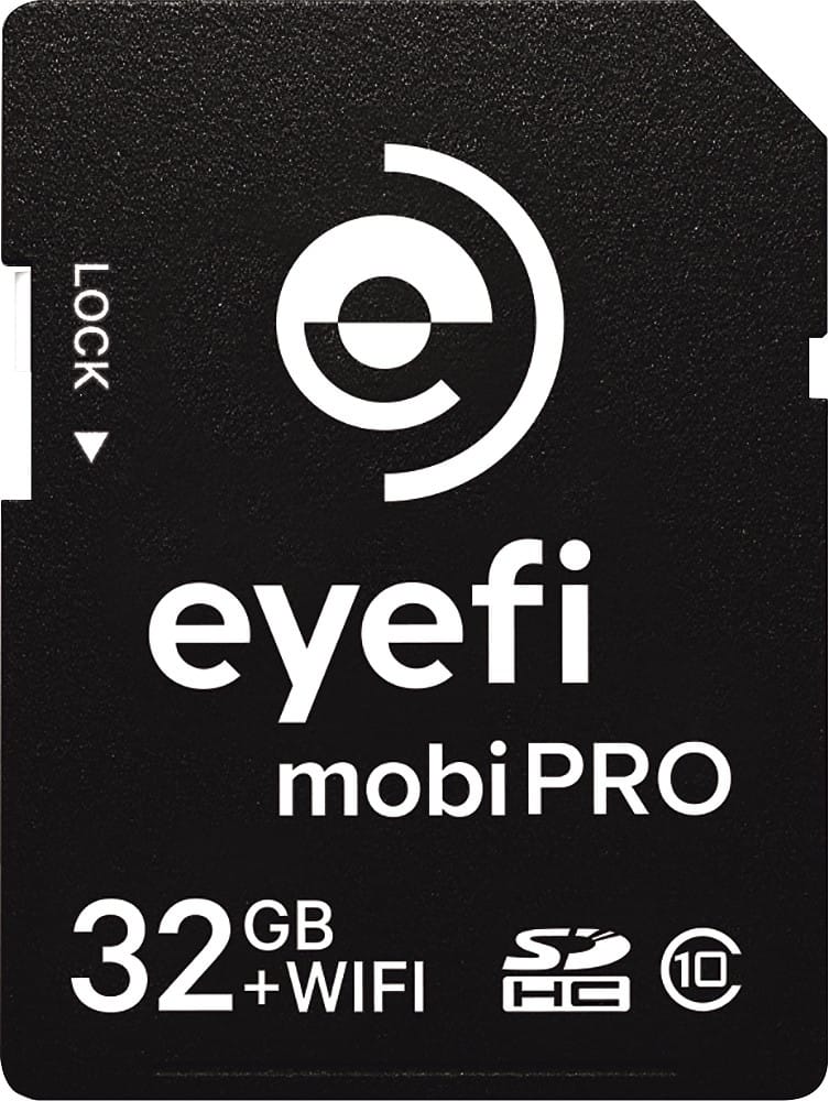 Eye-Fi - Mobi Pro 32GB SDHC Class 10 Memory Card - Black - Front Zoom
