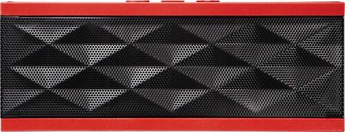 Jawbone - Jambox Wireless Bluetooth Speaker - Black/Red - Larger Front