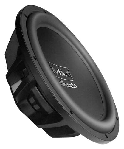 Polk Audio - Mobile Monitor 15" Single-Voice-Coil 4-Ohm Subwoofer - Black - Larger Front