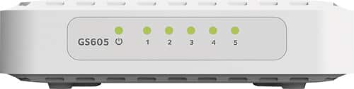 NETGEAR - 5-Port Gigabit Ethernet Switch - White - Larger Front