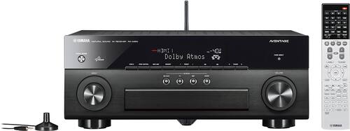 Yamaha - AVENTAGE 770W 7.2-Ch. Network-Ready 4K Ultra HD and 3D Pass-Through A/V Home Theater Receiver - Black - Larger Front