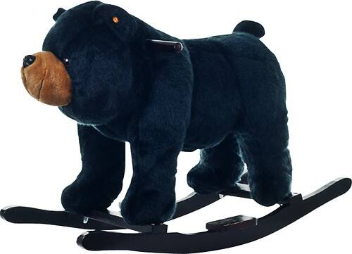 Happy Trails - Plush Rocking Balthasar Black Bear - Black - Angle