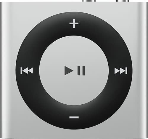 Apple - iPod shuffle® 2GB MP3 Player (6th Generation - Latest Model) - White & Silver - Larger Front