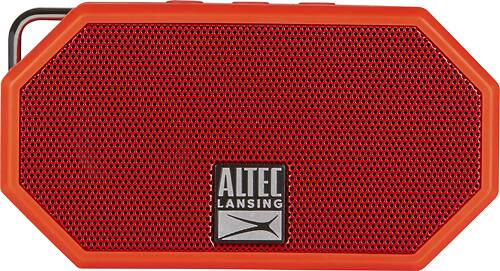 Altec Lansing - Mini H2O Bluetooth Speaker - Red - Larger Front
