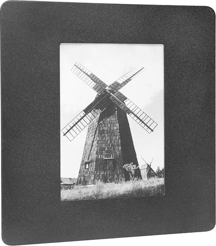 Barska - 4" x 6" Steel Photo Frame - Black - Larger Front