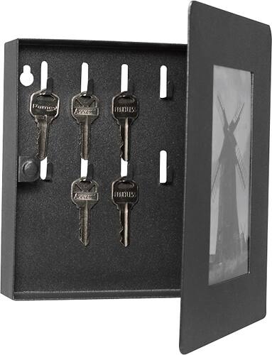 Barska - 4" x 6" Steel Photo Frame - Black - Alternate View 1