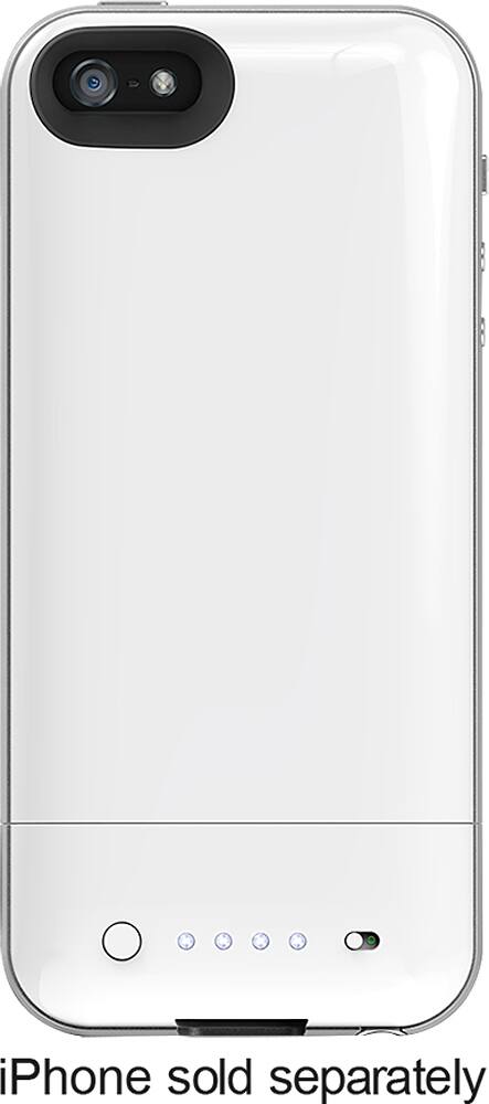 mophie - juice pack air Charging Case for Apple® iPhone® SE, 5s and 5 - White - AlternateView2 Zoom