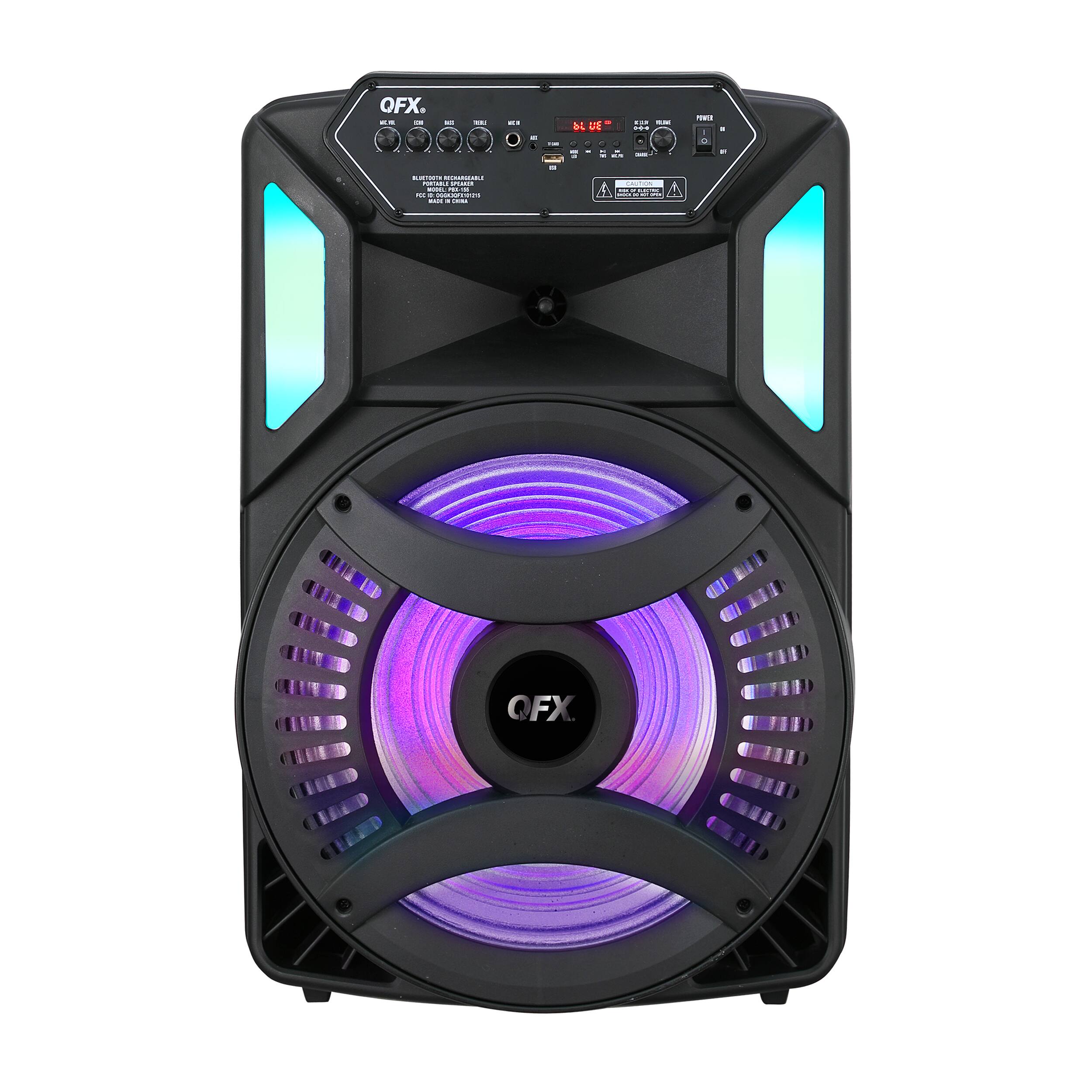 Customer Reviews QFX Bluetooth Rechargeable Speaker With RGB LED Party