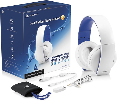 Sony - Gold Wireless Stereo Headset for PlayStation 4 and PlayStation ...
