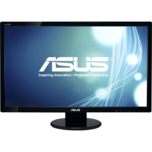 Asus - 27" Widescreen Flat-Panel LED HD Monitor - Black - Larger Front
