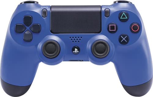 Sony - DUALSHOCK 4 Wireless Controller for PlayStation 4 - Wave Blue - Larger Front