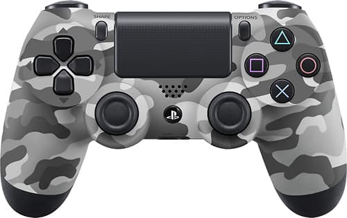 Sony - DUALSHOCK 4 Wireless Controller for PlayStation 4 - Urban Camouflage - Larger Front