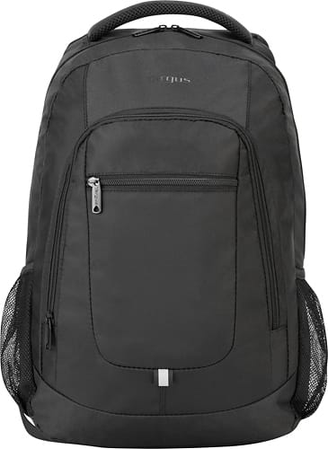 Targus - Shasta Laptop Backpack - Black - Larger Front