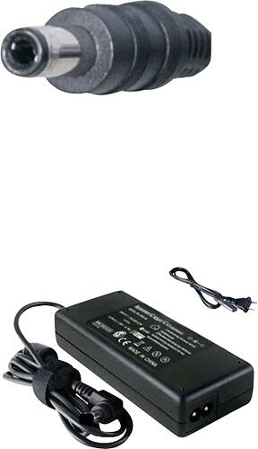 Laptop Battery Pros - 65W AC Power Adapter - Black - Larger Front