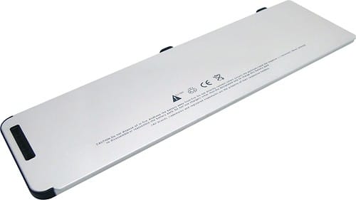 Laptop Battery Pros - 6-Cell Lithium-Polymer Battery for Select Apple® MacBook® Models - Silver - Larger Front
