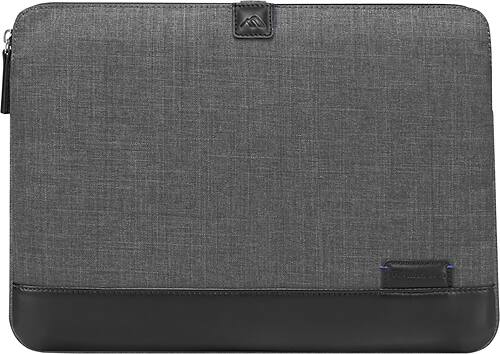 Brenthaven - Collins Sleeve for 11.6" Apple® MacBook Air® - Charcoal - Larger Front