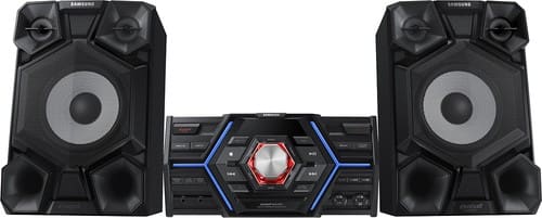 Samsung - Giga 1600W Mini Component Audio System - Black/Gray/Blue - Larger Front