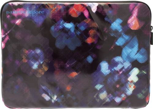 Nanette Lepore - Blurry Brights Laptop Sleeve - Black - Larger Front