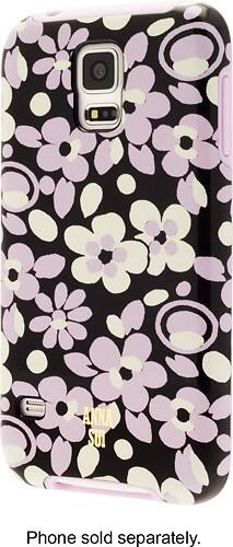 Anna Sui - Case for Samsung Galaxy S 5 Cell Phones - Black/Purple/White - Larger Front