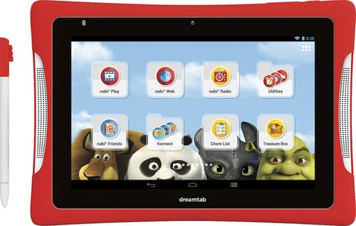 nabi - DreamTab - 8" -16GB - Red - Larger Front