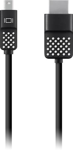 Belkin - 12' Mini DisplayPort-to-HDMI Cable - Black - Larger Front