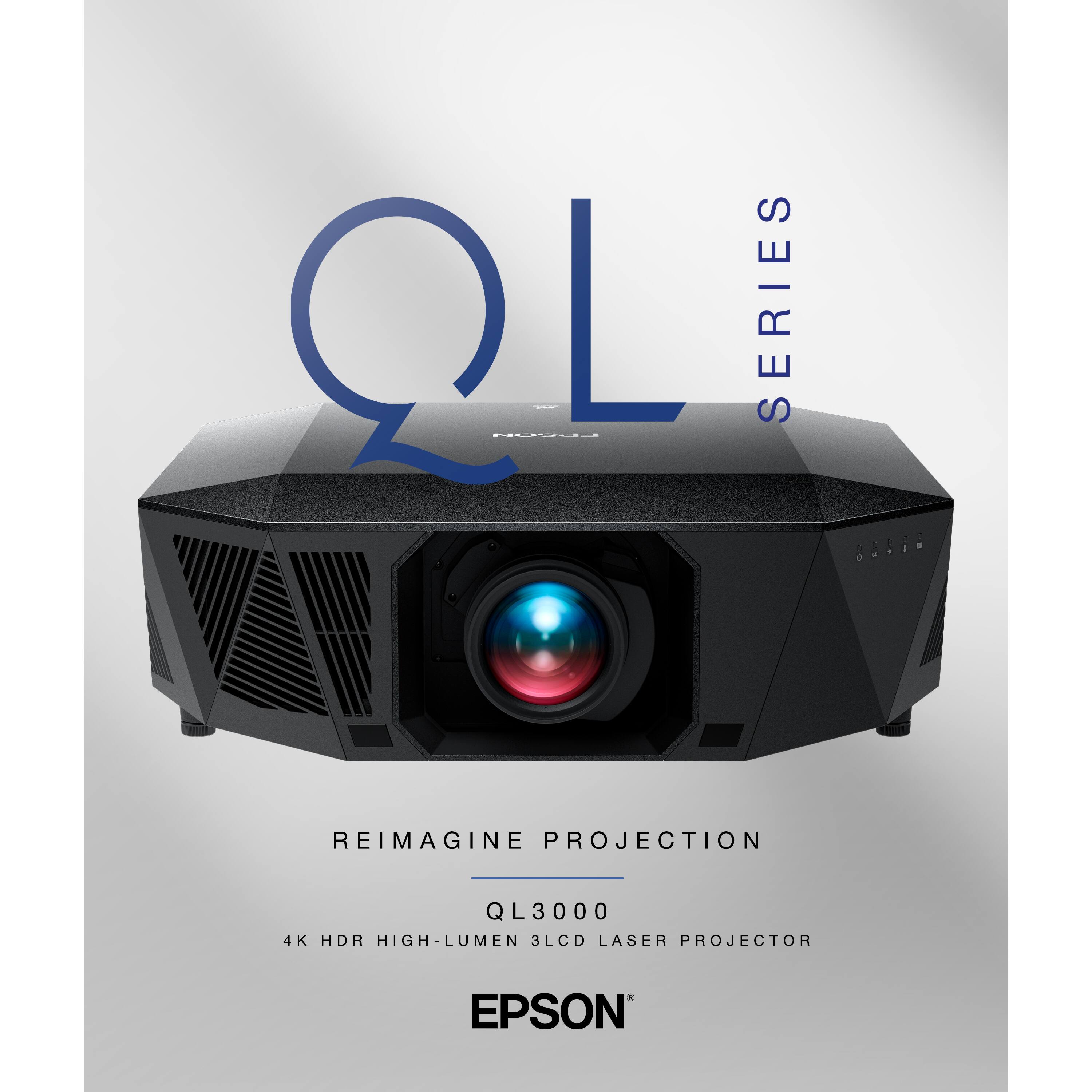 Epson QL3000 4K HDR High Lumen 3LCD Laser Projector Black V11HB34820