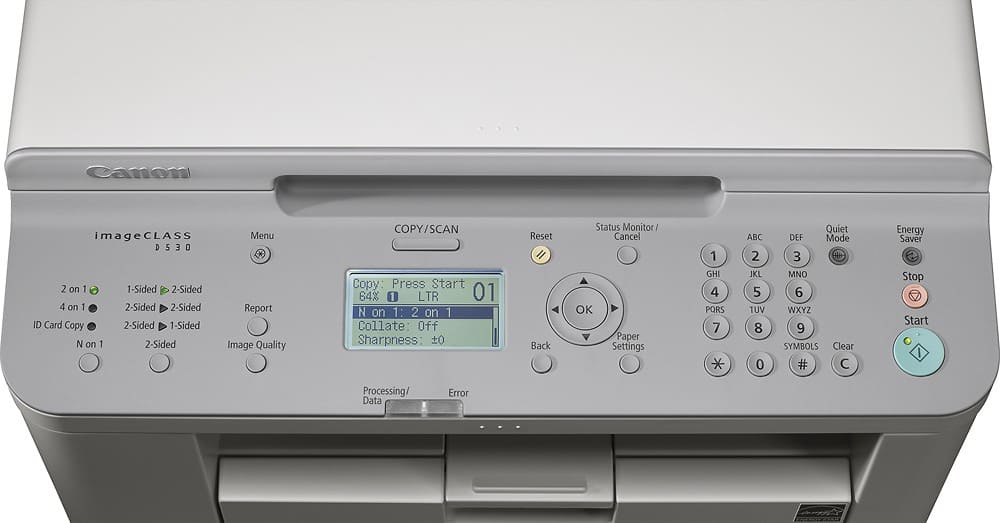 Canon - imageCLASS D530 Black-and-White All-In-One Laser Printer - Black - AlternateView1 Zoom