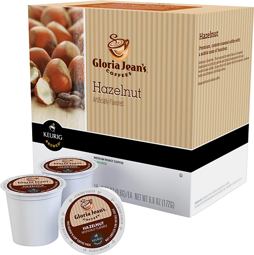 Keurig - K-Cup Gloria Jean's Hazelnut Flavor Coffee for Keurig Brewers (18-Pack) - Multi - Larger Front