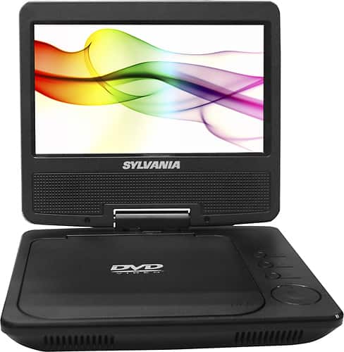 Sylvania 7" Portable DVD Player with 180° Swivel Display Black
