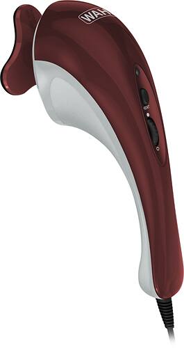 Wahl - Hot/Cold Therapy Massager - Maroon - Angle