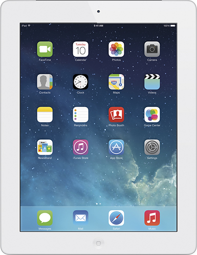 Apple ME407LL/A 9.7" 128GB iPad Tablet with Retina Display WiFi - White