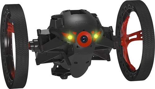 Parrot - Jumping Sumo Bluetooth Robot Insect Mini Drone - Black - Larger Front