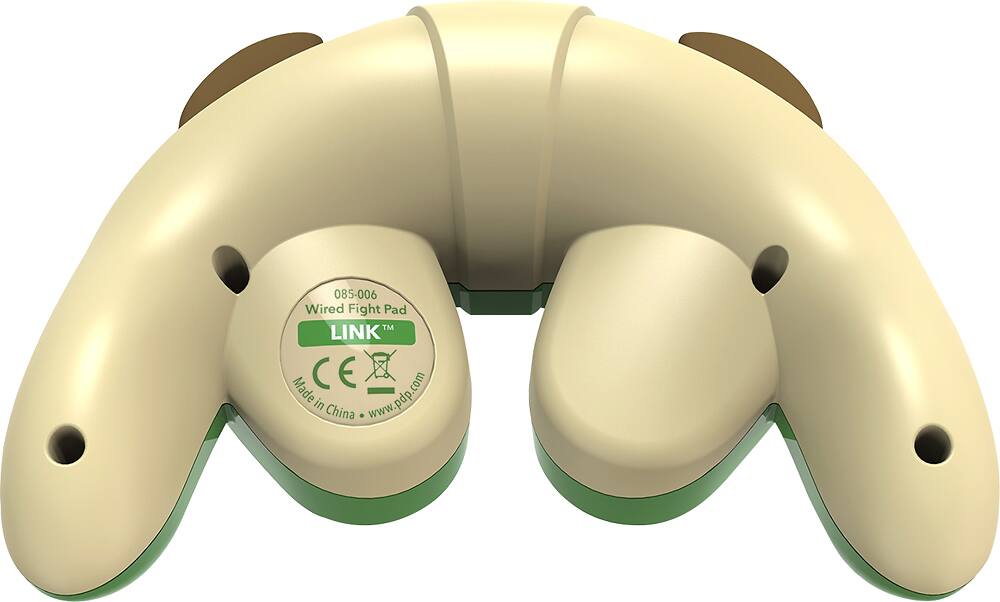 PDP - Fight Pad for Nintendo Wii U and Wii - Green - Back Zoom