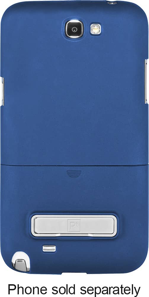 Platinum Series - PT Kickstand Case for Samsung Galaxy Note II Cell Phones - Blue - Front Zoom