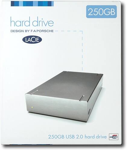 LaCie - 250GB External USB 2.0 Hard Drive - Larger Front