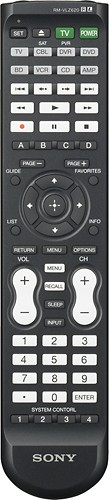 Sony RMVLZ620 8-Function Learning Remote (Black)