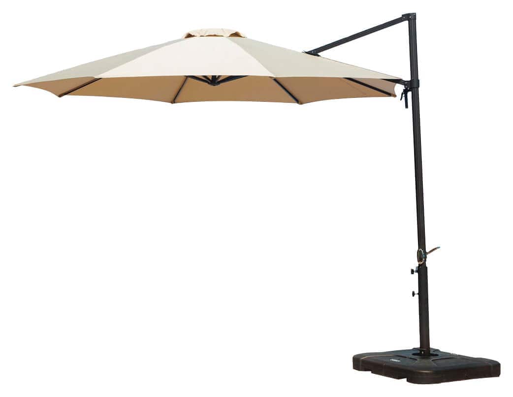 Hanover - Cantilever 11' Patio Umbrella - Tan - Larger Front