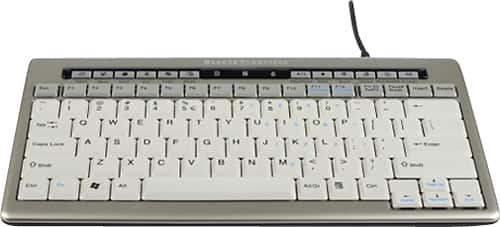 Bakker Elkhuizen - Compact USB Keyboard - Silver - Larger Front