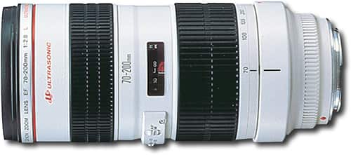 Canon - EF 70-200mm f/2.8L USM Telephoto Zoom Lens - White - Larger Front