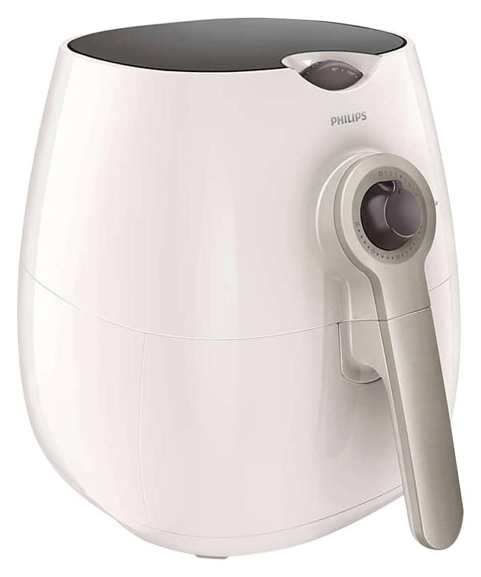 Philips - Viva Collection Airfryer Low-Fat Multicooker - White/Silver - Angle