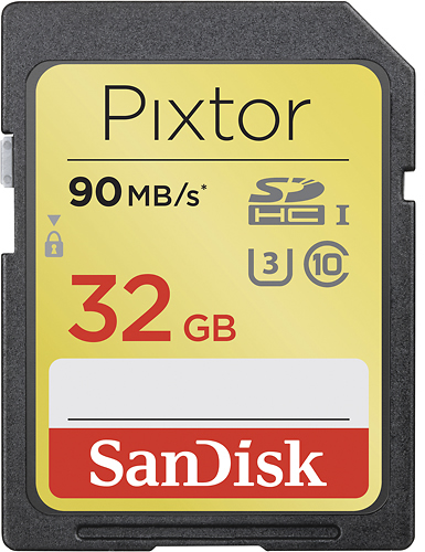 SanDisk SDSDXS-032G-AB46 Pixtor 32GB SDHC Class 10 UHS-3 Memory Card