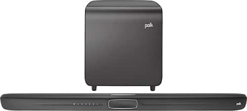 Polk Audio - MagniFi Soundbar System with 7" Wireless Active Subwoofer - Dark Gray - Larger Front