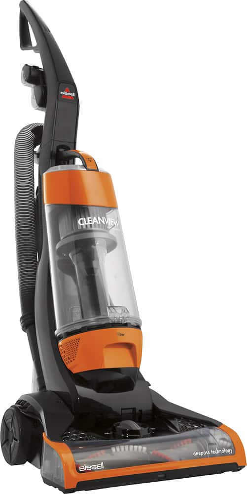 BISSELL - CleanView Bagless Upright Vacuum - Samba Orange - Angle Zoom