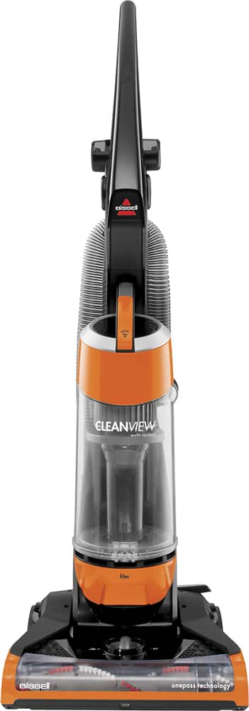 BISSELL - CleanView Bagless Upright Vacuum - Samba Orange - Front Zoom
