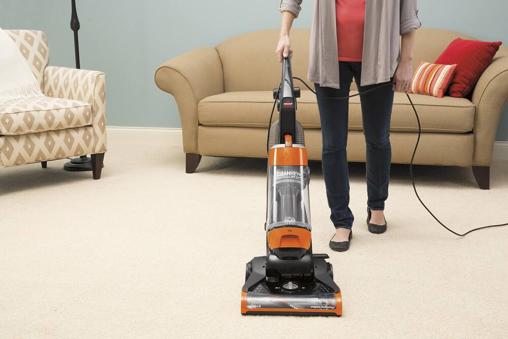 BISSELL - CleanView Bagless Upright Vacuum - Samba Orange - AlternateView11 Zoom