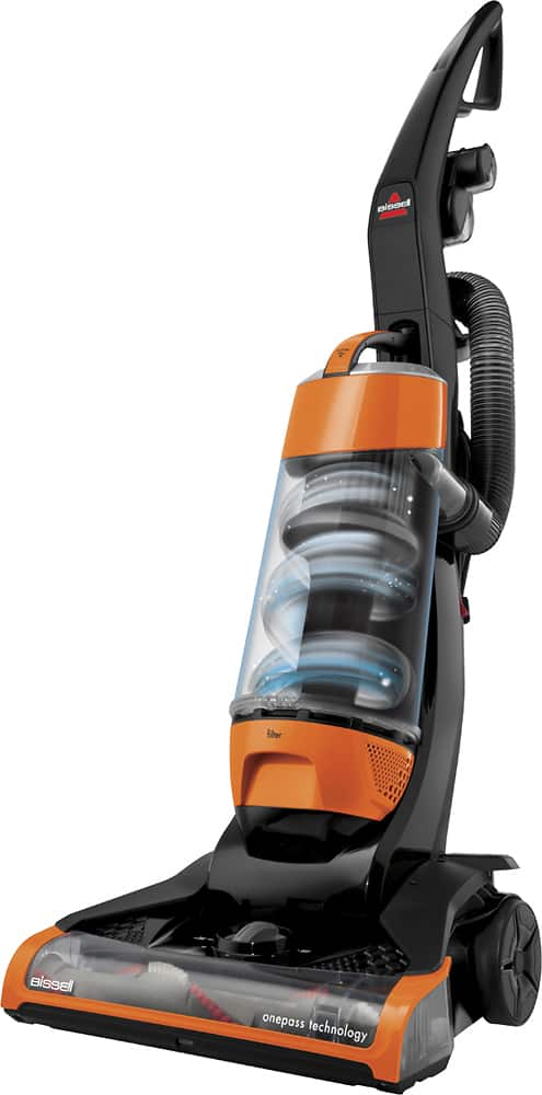 BISSELL - CleanView Bagless Upright Vacuum - Samba Orange - Left Zoom
