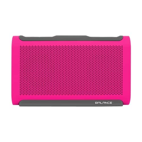 BRAVEN - Balance Portable Bluetooth Speaker - Raspberry Red/Gray - Larger Front