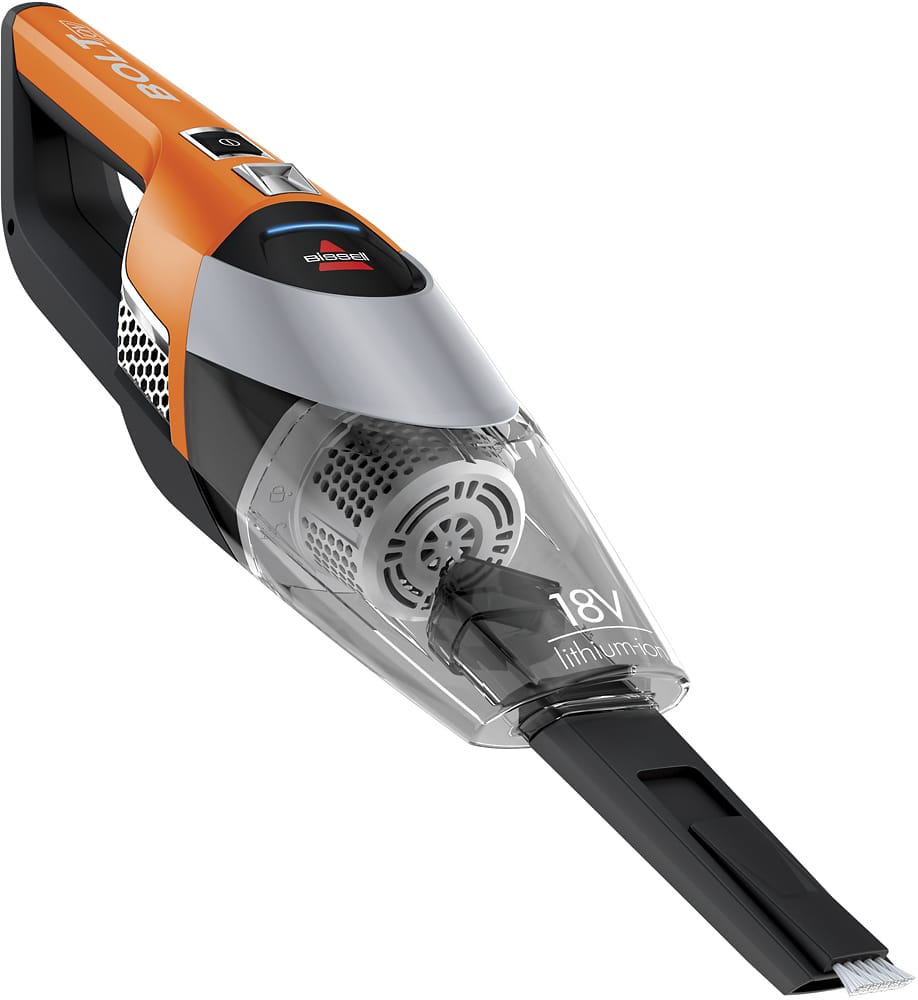 BISSELL - BOLT Bagless Cordless 2-in-1 Handheld/Stick Vacuum - Samba Orange/Sparkle Silver - AlternateView15 Zoom