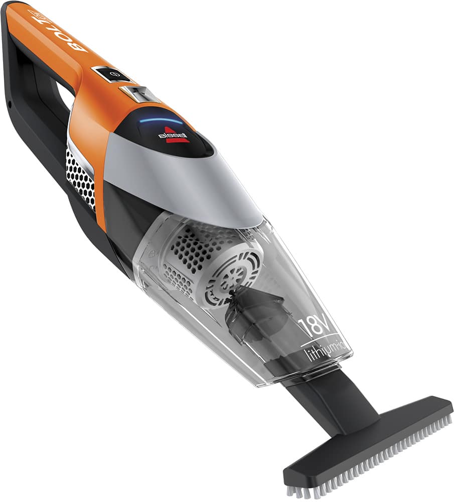 BISSELL - BOLT Bagless Cordless 2-in-1 Handheld/Stick Vacuum - Samba Orange/Sparkle Silver - AlternateView16 Zoom