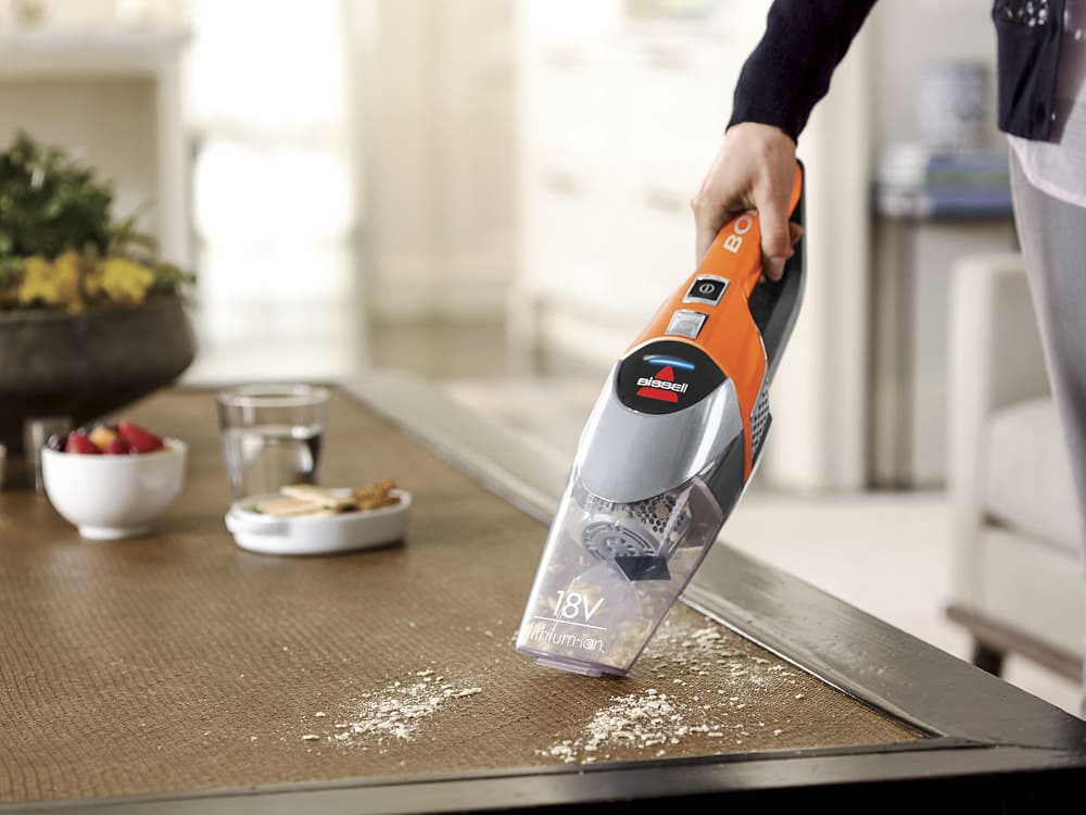 BISSELL - BOLT Bagless Cordless 2-in-1 Handheld/Stick Vacuum - Samba Orange/Sparkle Silver - AlternateView19 Zoom